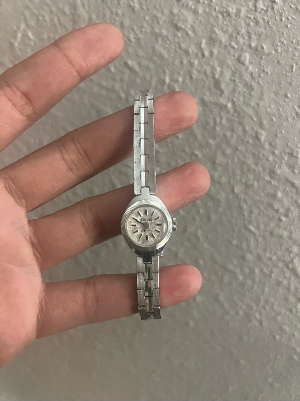 Vintage Silver Tone Ladies Bracelet Watch 1960s - 1970s